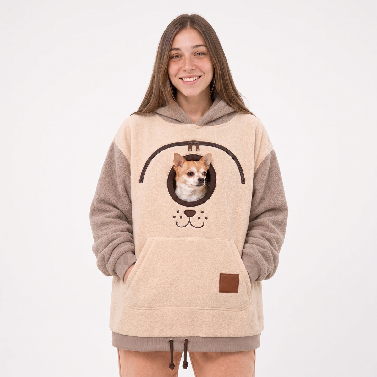 Dog Tote Carier Hoodie