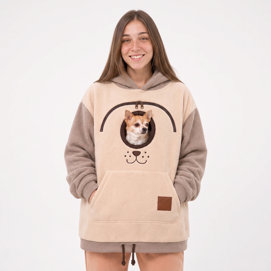 Dog Tote Carier Hoodie